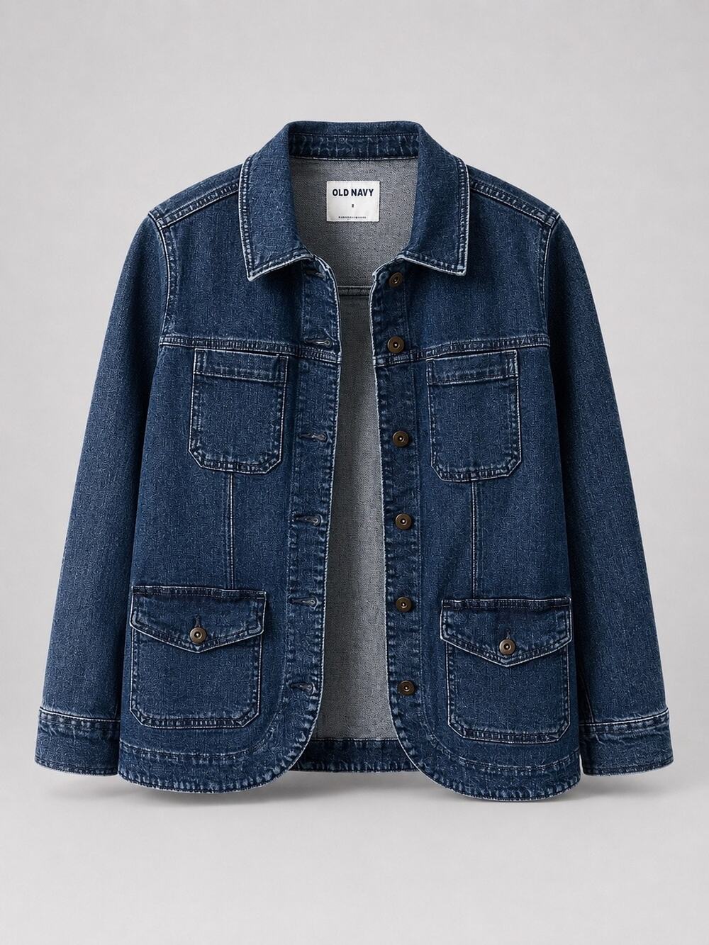 Old Navy Denim Utility Chore Jacket - Size Small - Picture 7 of 7